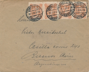 Kwidzyn 04 koperta listu zagranicznego Kwidzyn ( Marienwerder )