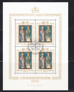 Liechtenstein Mi.0734 arkusz kasowany