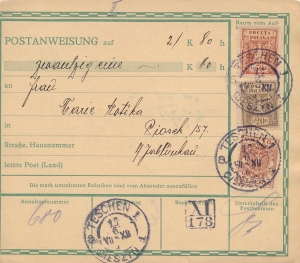 0077+79 Porto Jabłonków ( Cieszyn 1 ) Zaolzie 1919 rok